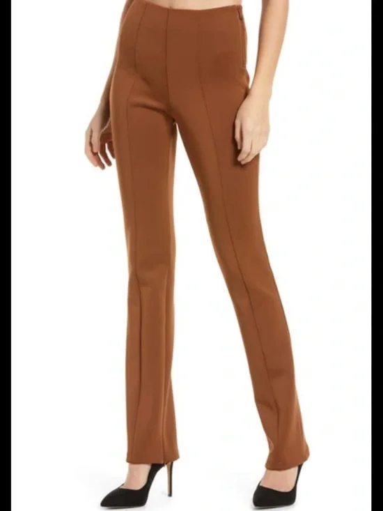 Good American Rust Brown High-Rise Tailored pants - Picture 8 of 14